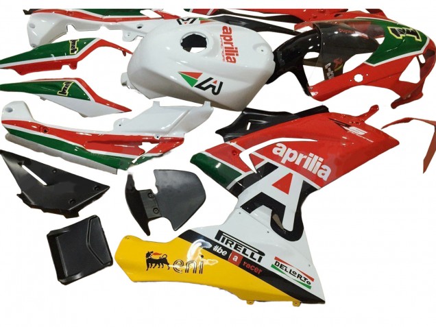 Erschwingliche Aprilia RS125 Motorrad Verkleidung 2006-2011 - Weiss Rot Grun