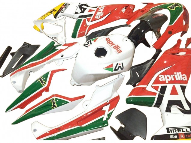 Erschwingliche Aprilia RS125 Motorrad Verkleidung 2006-2011 - Weiss Rot Grun