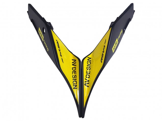 Erschwingliche Aprilia RS4 50 125 Motorrad Verkleidung 2012-2018 - Gelb Matt Schwarz