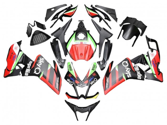 Erschwingliche Aprilia RS4 50 125 Motorrad Verkleidung 2012-2018 - Rot Grun Schwarz