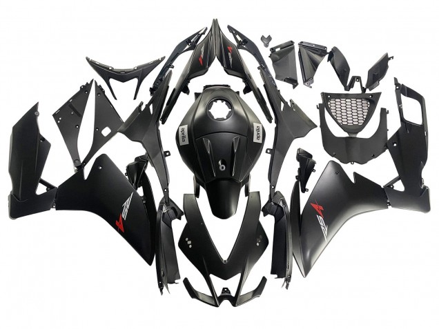 Erschwingliche Aprilia RS4 50 125 Motorrad Verkleidung Kit 2012-2018 - Matt Schwarz