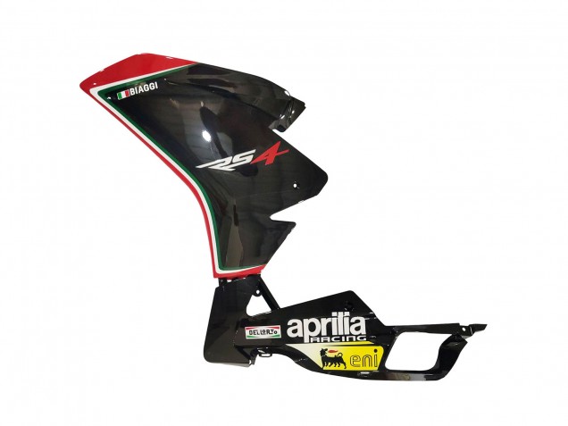 Erschwingliche Aprilia RS4 50 125 Motorrad Verkleidung 2012-2018 - Weiss Rot Gelb Glanzendes Schwarz