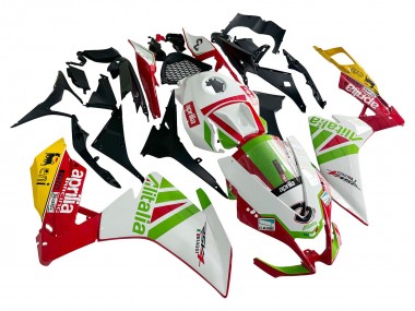 Erschwingliche Aprilia RS4 50 125 Motorrad Verkleidung 2012-2018 - Weiss Rot Grun Gelb Alitalia