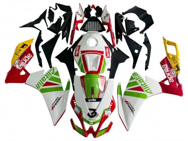 Erschwingliche Aprilia RS4 50 125 Motorrad Verkleidung 2012-2018 - Weiss Rot Grun Gelb Alitalia