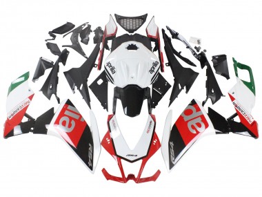 Erschwingliche Aprilia RS4 50 125 Motorrad Verkleidung 2012-2018 - Weiss Rot Grun Glanzendes Schwarz