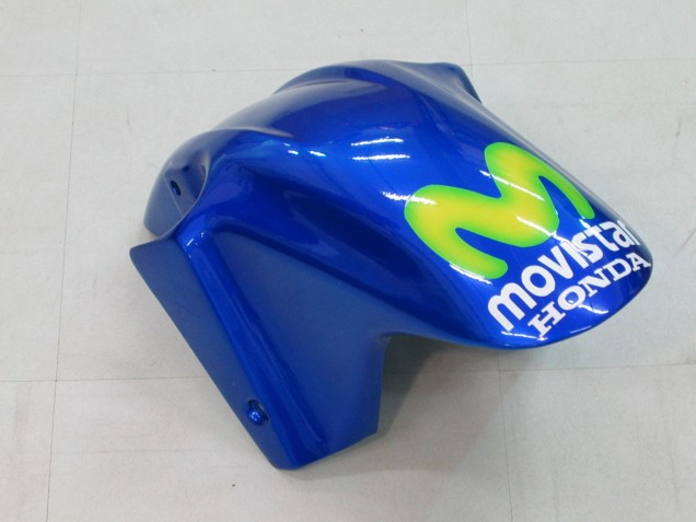 Erschwingliche Honda CBR600 F4i Motorrad Verkleidung 2004-2007 - Blau Gelb Grun MoviStar