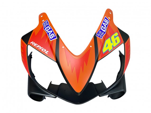 Erschwingliche Honda CBR600 F4i Motorrad Verkleidung 2004-2007 - Matt Schwarz Orange Rossi