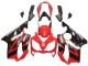 Erschwingliche Honda CBR600 F4i Motorrad Verkleidung 2004-2007 - Rot Glanzendes Schwarz