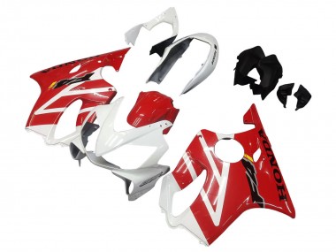 Erschwingliche Honda CBR600 F4i Motorrad Verkleidung 2004-2007 - Weiss Rot