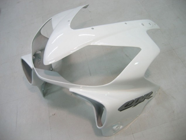 Erschwingliche Honda CBR600 F4i Motorrad Verkleidung 2004-2007 - Weiss Glanzendes Schwarz