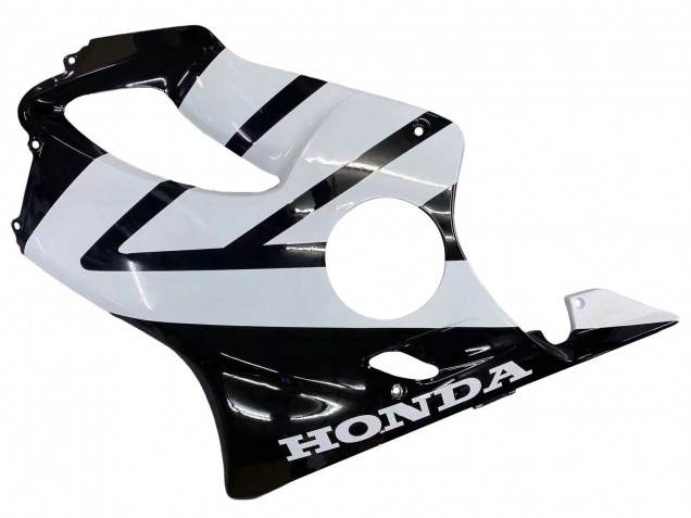 Erschwingliche Honda CBR600 F4i Motorrad Verkleidung 2004-2007 - Weiss Glanzendes Schwarz