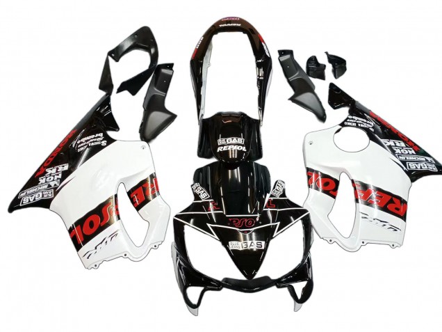 Erschwingliche Honda CBR600 F4i Motorrad Verkleidung 2004-2007 - Weiss Glanzendes Schwarz Rot Repsol