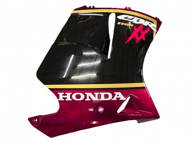 Erschwingliche Honda CBR1100XX Blackbird Motorrad Verkleidung 1996-2007 - Glanzendes Schwarz Rot Gelb