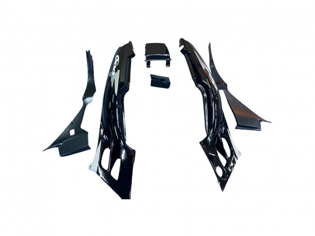 Erschwingliche Honda CBR600 F2 Motorrad Verkleidung 1991-1994 - Silber Glanzendes Schwarz