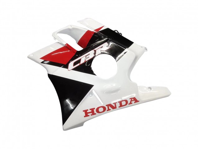 Erschwingliche Honda CBR600 F2 Motorrad Verkleidung 1991-1994 - Weiss Rot Glanzendes Schwarz