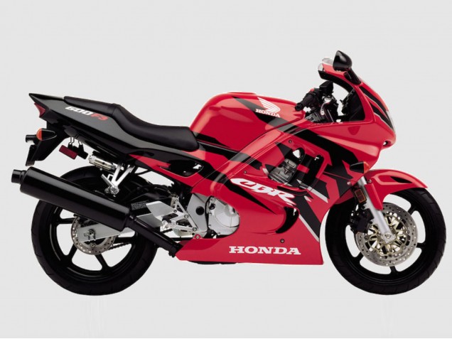 Erschwingliche Honda CBR600 F3 Motorrad Verkleidung 1995-1996 - Rot Glanzendes Schwarz