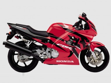 Erschwingliche Honda CBR600 F3 Motorrad Verkleidung 1997-1998 - Rot Glanzendes Schwarz