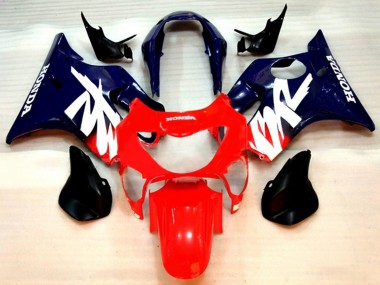 Erschwingliche Honda CBR600 F4 Motorrad Verkleidung 1999-2000 - Rot Dunkel Blau Lila