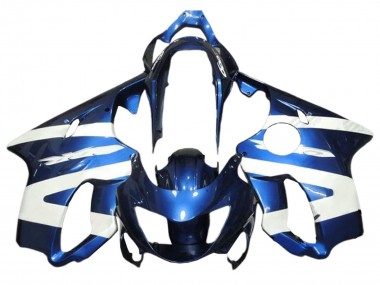 Erschwingliche Honda CBR600 F4 Motorrad Verkleidung 1999-2000 - Weiss Blau