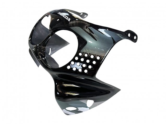 Erschwingliche Honda CBR900RR 893 Motorrad Verkleidung 1992-1993 - Silber Glanzendes Schwarz