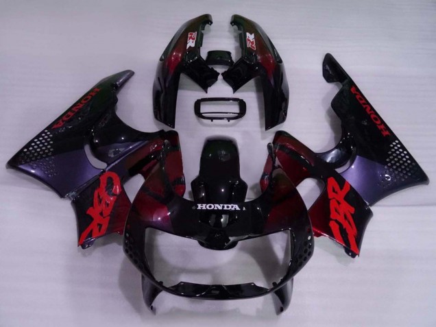 Erschwingliche Honda CBR900RR 893 Motorrad Verkleidung 1994-1995 - Dunkel Blau Kastanienbraun Rot Glanzendes Schwarz