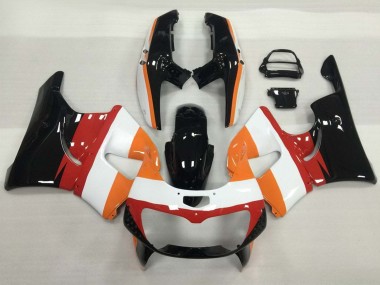 Erschwingliche Honda CBR900RR 893 Motorrad Verkleidung 1994-1995 - Orange Weiss Rot Glanzendes Schwarz