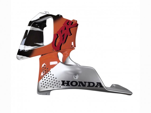 Erschwingliche Honda CBR900RR 893 Motorrad Verkleidung 1994-1995 - Silber Orange Glanzendes Schwarz
