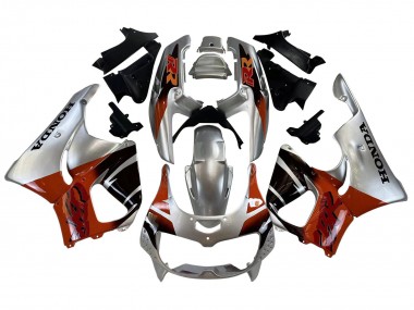 Erschwingliche Honda CBR900RR 893 Motorrad Verkleidung 1996-1997 - Silber Rot Glanzendes Schwarz