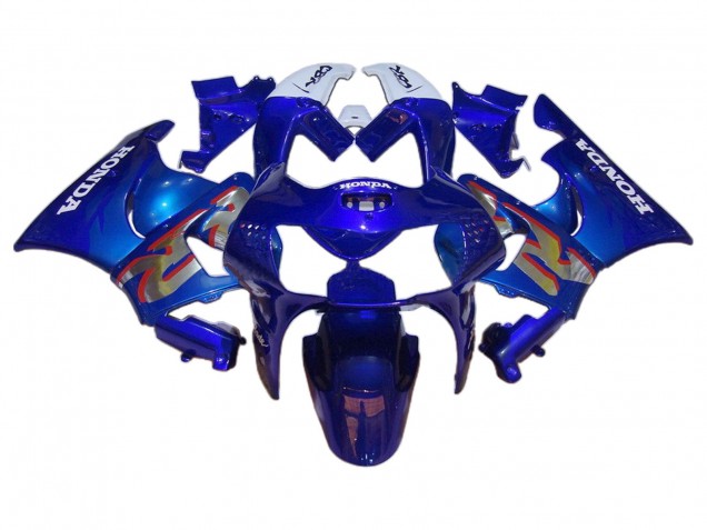 Erschwingliche Honda CBR900RR 919 Motorrad Verkleidung 1998-1999 - Weiss Blau Silber