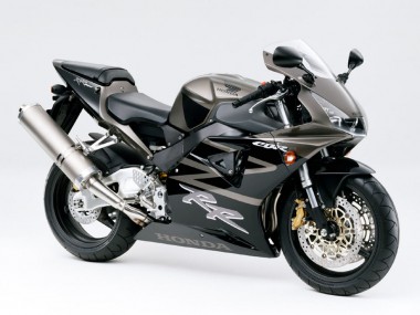 Erschwingliche Honda CBR900RR 919 Motorrad Verkleidung 1998-1999 - Glanzendes Schwarz Weiss Aufkleber