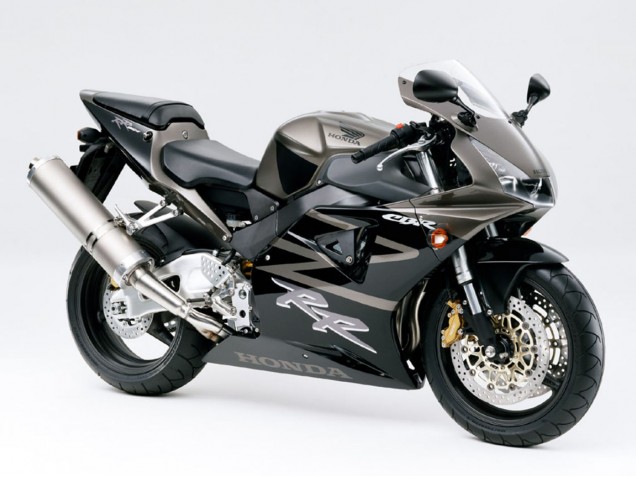 Erschwingliche Honda CBR900RR 919 Motorrad Verkleidung 1998-1999 - Glanzendes Schwarz Weiss Aufkleber
