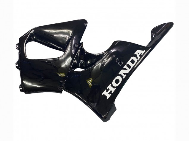 Erschwingliche Honda CBR900RR 919 Motorrad Verkleidung 1998-1999 - Glanzendes Schwarz Weiss Aufkleber