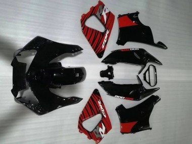 Erschwingliche Honda CBR900RR 919 Motorrad Verkleidung 1998-1999 - Rot Glanzendes Schwarz