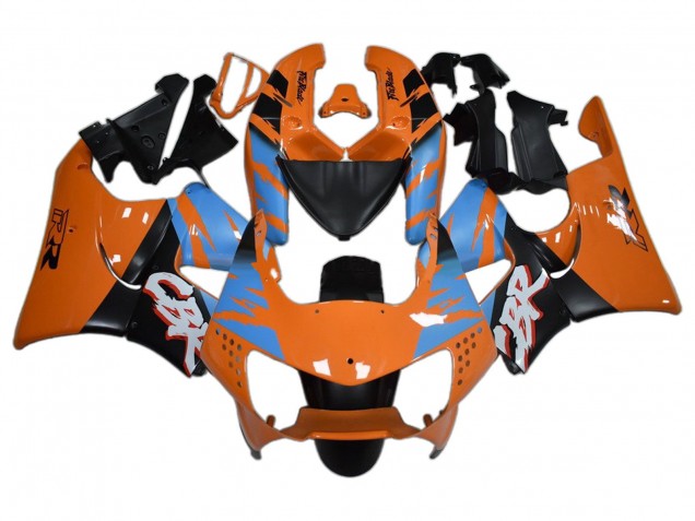 Erschwingliche Honda CBR900RR 919 Motorrad Verkleidung 1998-1999 - Orange Blau Matt Schwarz