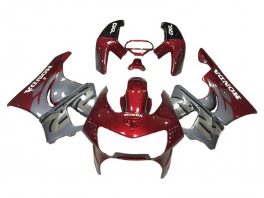 Erschwingliche Honda CBR900RR 919 Motorrad Verkleidung 1998-1999 - Dunkel Rot Grau