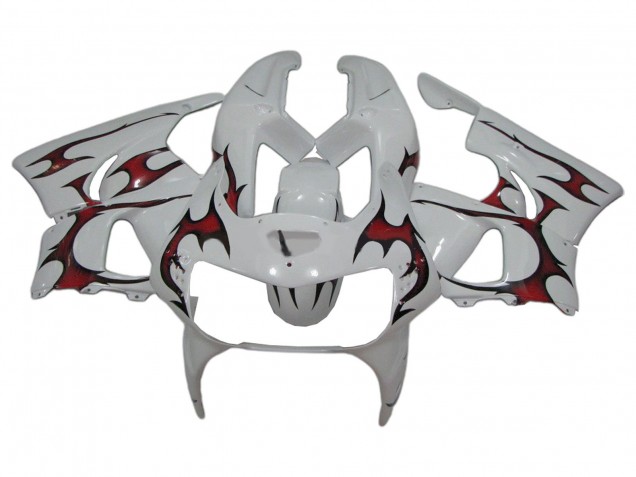 Erschwingliche Honda CBR900RR 919 Motorrad Verkleidung 1998-1999 - Weiss Rot