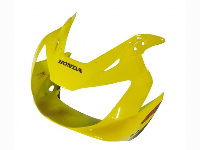 Erschwingliche Honda CBR900RR 929 Motorrad Verkleidung 2000-2001 - Gelb Glanzendes Schwarz