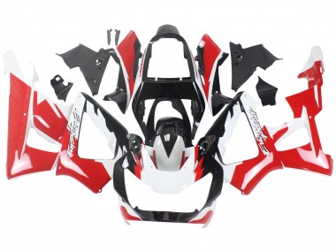 Erschwingliche Honda CBR900RR 929 Motorrad Verkleidung 2000-2001 - Weiss Rot Glanzendes Schwarz Rennen