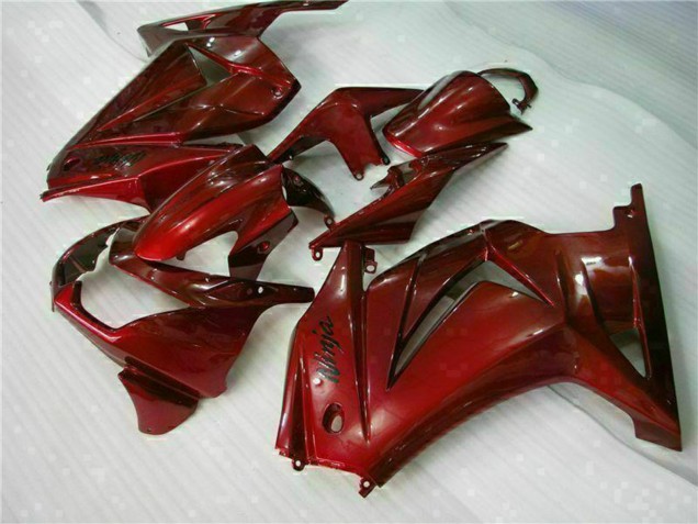 Erschwingliche Kawasaki EX250 Motorrad Verkleidung 2008-2012 - Kastanienbraun Rot