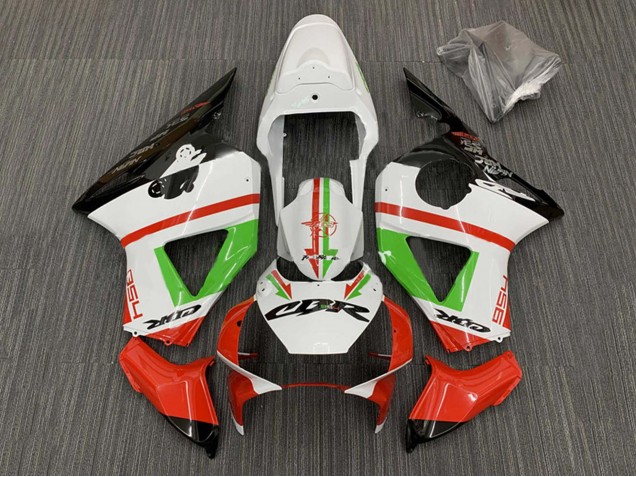 Erschwingliche Honda CBR900RR 954 Motorrad Verkleidung 2002-2003 - Weiss Rot Grun Glanzendes Schwarz