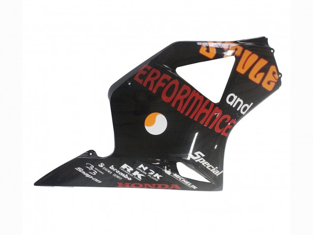 Erschwingliche Honda CBR900RR 954 Motorrad Verkleidung 2002-2003 - Gelb Rot Glanzendes Schwarz Repsol Rossi