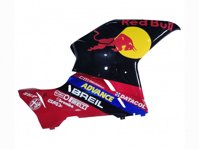 Erschwingliche Ducati 848/1098/1198 Motorrad Verkleidung 2007-2014 - Glanzendes Schwarz Gelb Blau Red Bull