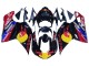 Erschwingliche Ducati 848/1098/1198 Motorrad Verkleidung 2007-2014 - Glanzendes Schwarz Gelb Blau Red Bull
