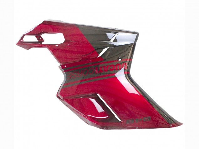 Erschwingliche Ducati 848 Motorrad Verkleidung 2007-2014 - Rot Glanzendes Schwarz