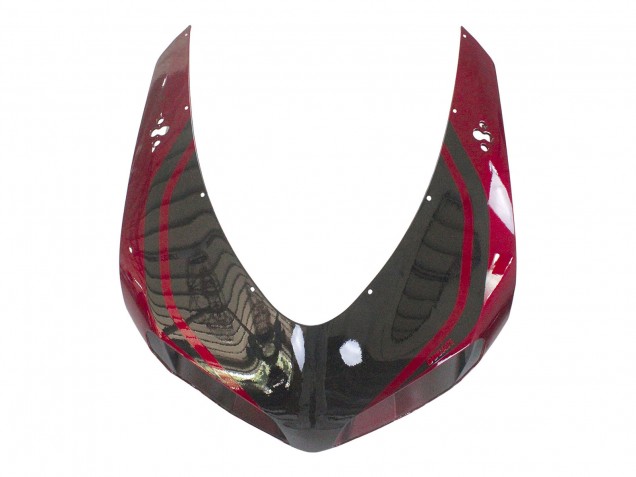 Erschwingliche Ducati 848 Motorrad Verkleidung 2007-2014 - Rot Glanzendes Schwarz