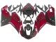 Erschwingliche Ducati 848 Motorrad Verkleidung 2007-2014 - Rot Glanzendes Schwarz