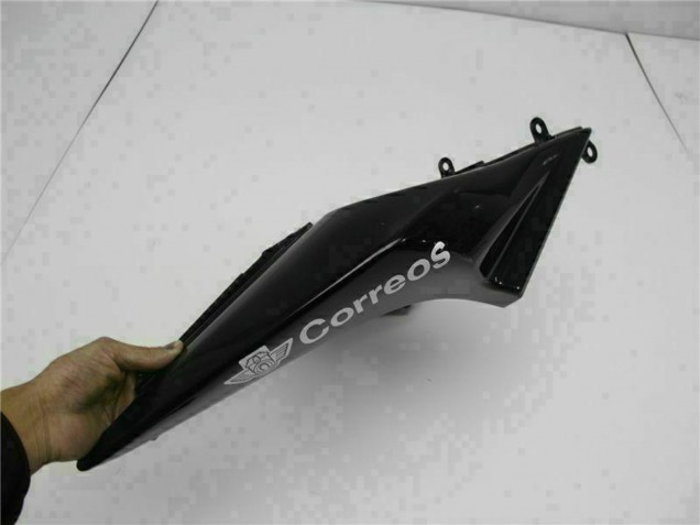 Erschwingliche Kawasaki EX250 Motorrad Verkleidung 2008-2012 - Glanzendes Schwarz Weiss West