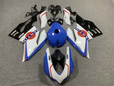 Erschwingliche Ducati Panigale 899/1199 Motorrad Verkleidung 2011-2014 - Weiss Blau Glanzendes Schwarz Martini