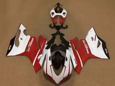 Erschwingliche Ducati Panigale 899 Motorrad Verkleidung 2011-2014 - Weiss Rot Schwarz