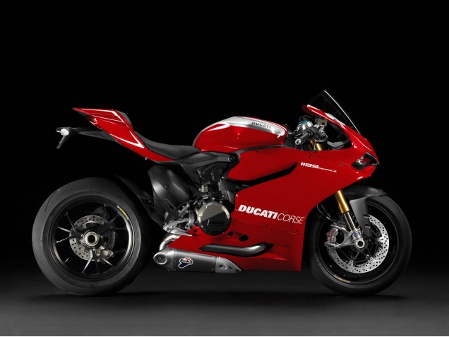 Erschwingliche Ducati 1199 Motorrad Verkleidung 2011-2014 - Rot